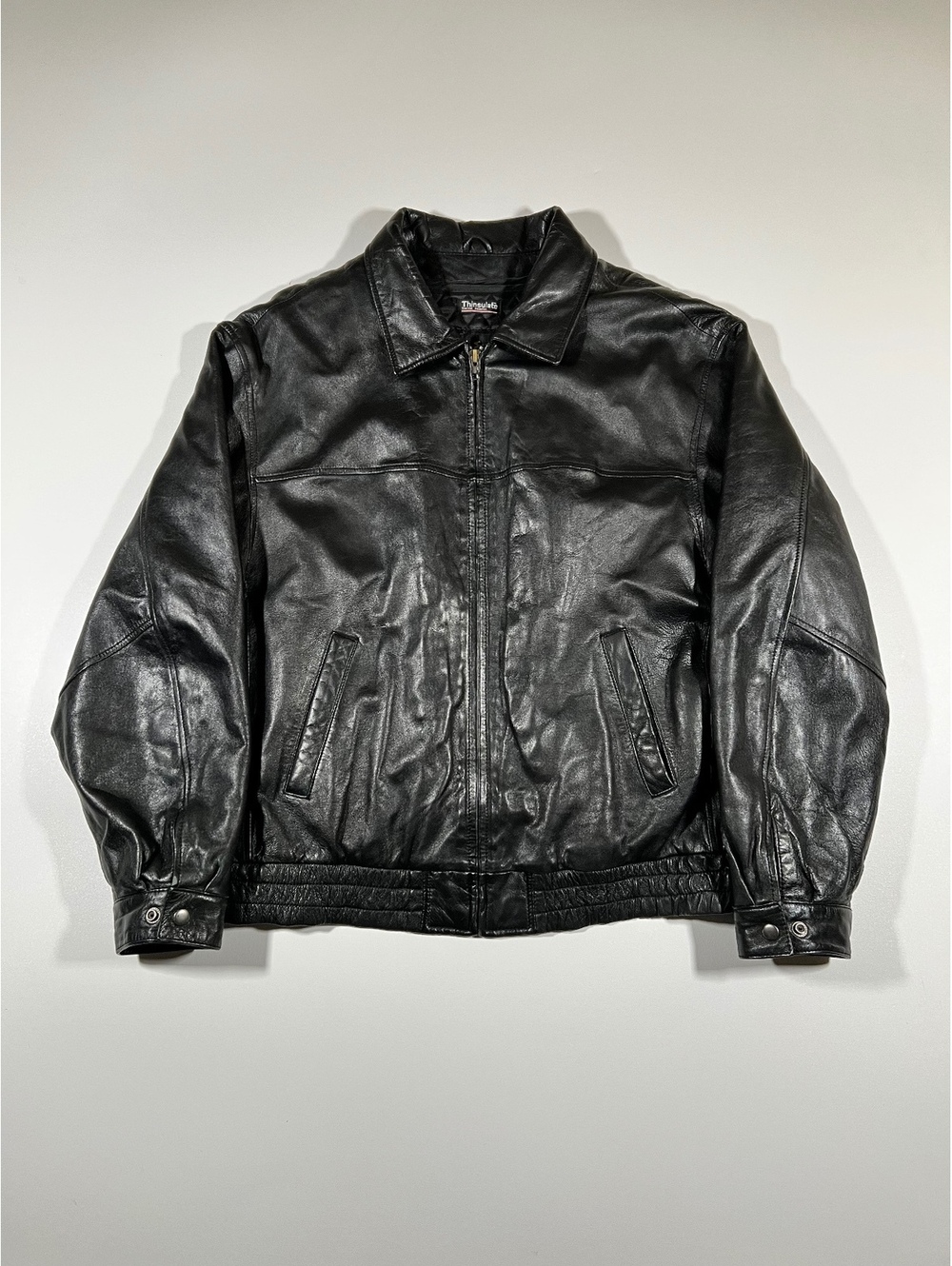 Wilsonz black leather jacket